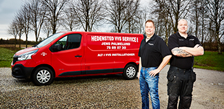 Hedensted vvs Service med gl. logo