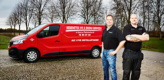 Hedensted vvs Service med nyt logo stort billede